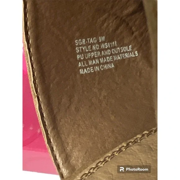 Sugar Heels Women's Size 9.0M Tan Pointed Heeled Mule - New In Box - Picture 3 of 4